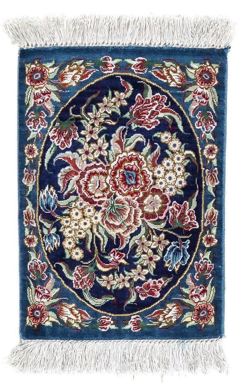 Qom silke Teppe 28x40cm - Persisk teppe