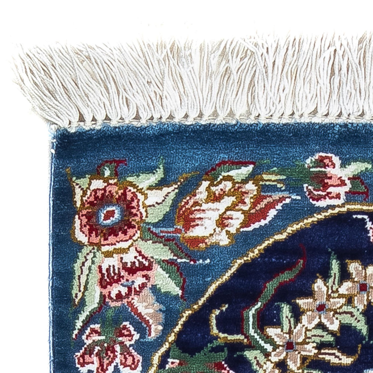 Qom silke Teppe 28x40cm - Persisk teppe