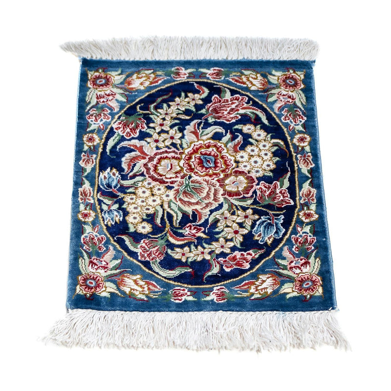 Qom silke Teppe 28x40cm - Persisk teppe