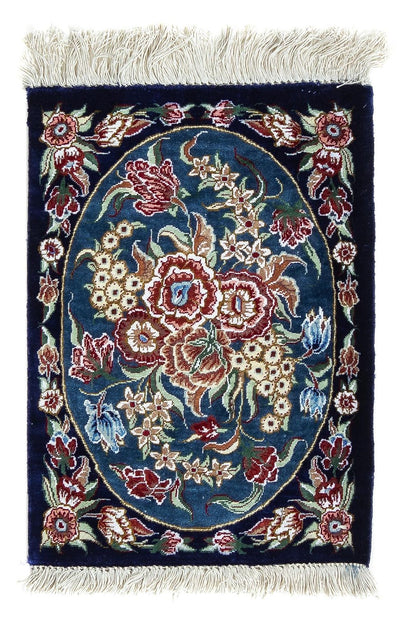 Qom silke Teppe 28x40cm - Persisk teppe