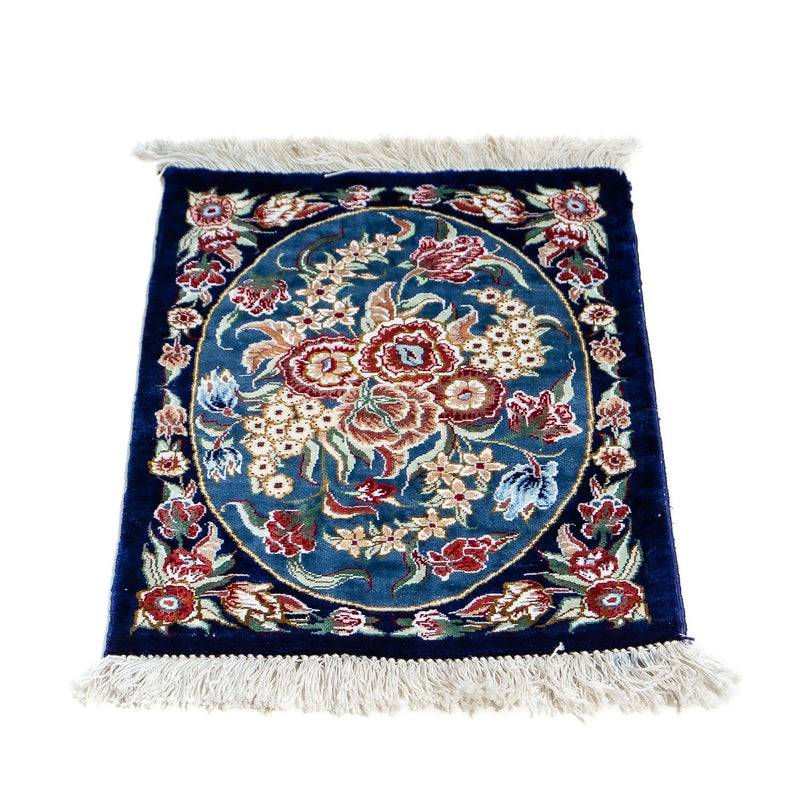 Qom silke Teppe 40x28cm - Persisk teppe