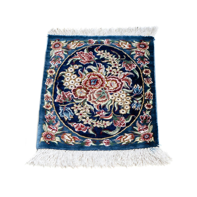 Qom silke Teppe 28x40cm - Persisk teppe