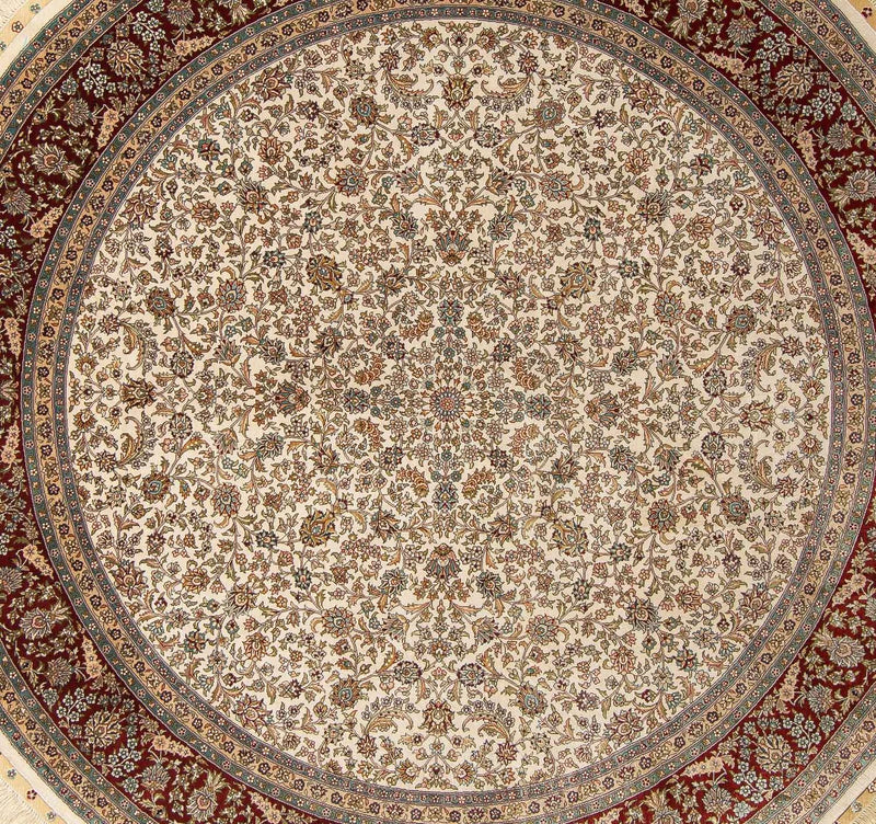 Orientalsk teppe - Hereke rundt  - 185 x 185 cm - beige
