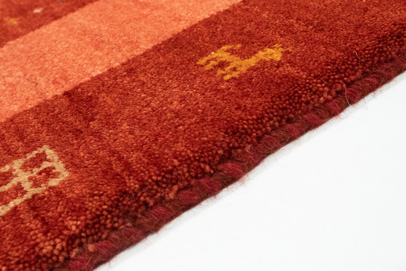 Persisk Gabbeh Teppe 201x146cm - Perserteppich Wollteppich