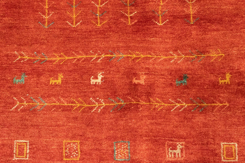 Persisk Gabbeh Teppe 190x150cm - Perserteppich Wollteppich