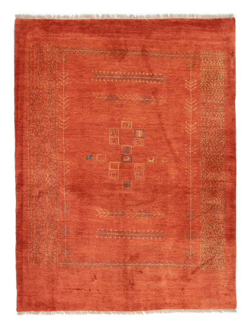 Gabbeh-teppe - persisk - 198 x 151 cm - rust