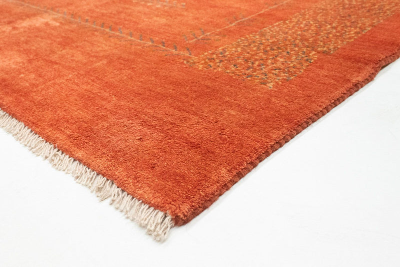 Gabbeh-teppe - persisk - 198 x 151 cm - rust