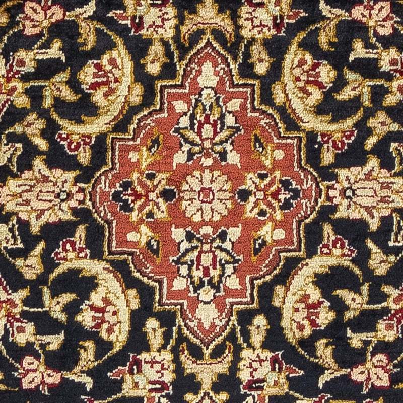 Silketeppe - Ghom Silk - Premium - 41 x 28 cm - mørkeblå