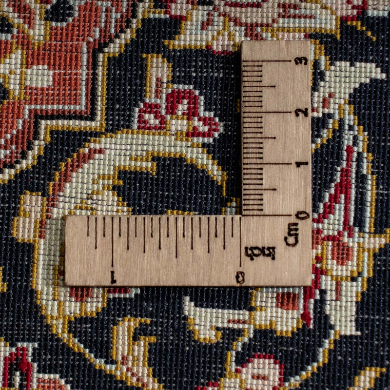 Silketeppe - Ghom Silk - Premium - 41 x 28 cm - mørkeblå