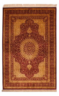 Qom silke Teppe 188x130cm - Persisk teppe – product image
