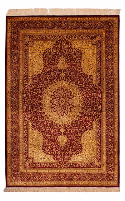 Qom silke Teppe 130x188cm - Persisk teppe