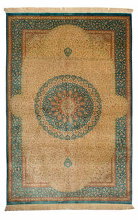 Qom silke Teppe 130x188cm - Persisk teppe – product image