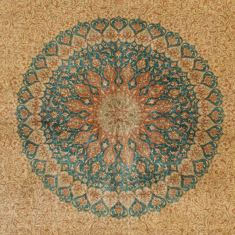 Qom silke Teppe 130x188cm - Persisk teppe