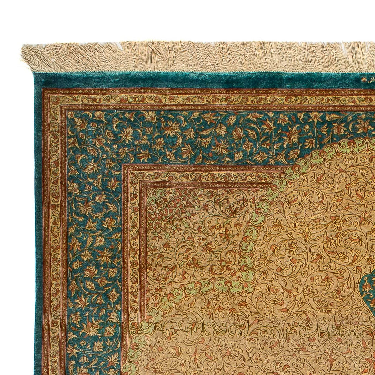 Qom silke Teppe 130x188cm - Persisk teppe