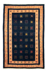 Loribaft Teppe 134x202cm - Perserteppich Wollteppich - Rektangulær / Mørkeblå / 134 x 202 cm Rektangulær