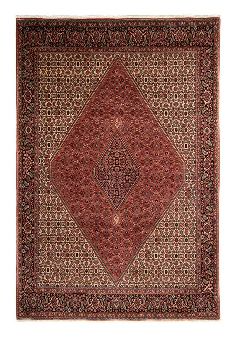 Persisk teppe - Bijar - 343 x 250 cm - mørk rød