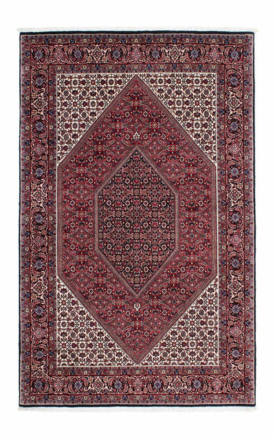 Bidjar Teppe 134x210cm - Persisk teppe - lys rød
