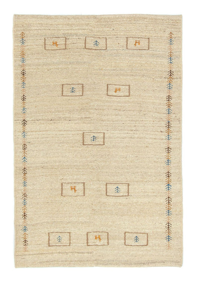 Persisk Gabbeh Teppe 113x166cm - Perserteppich Wollteppich