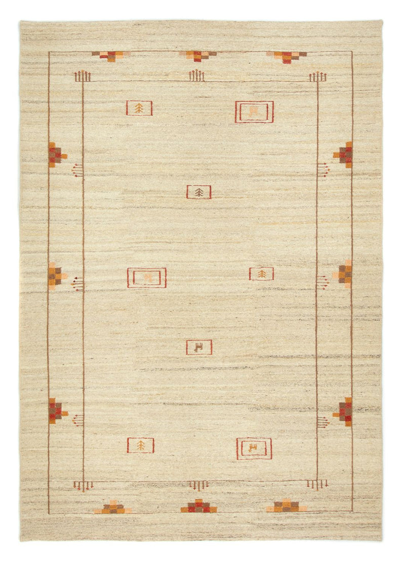 Persisk Gabbeh Teppe 240x166cm - Perserteppich Wollteppich