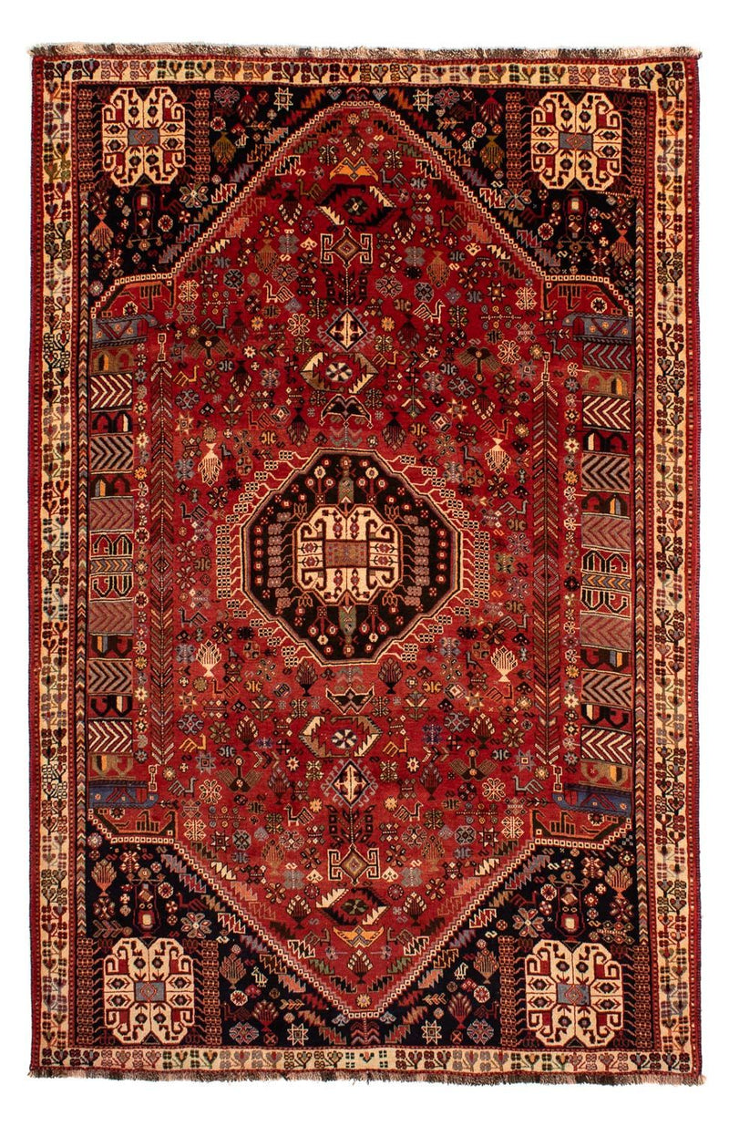 Persisk teppe - Nomadisk - 290 x 184 cm - mørk rød