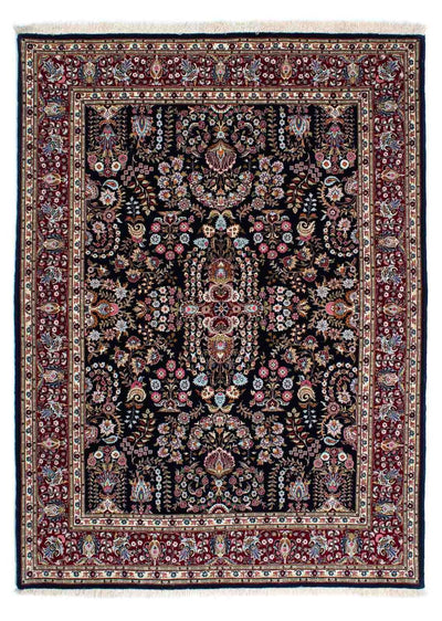 Qom Teppe 141x193cm - Persisk teppe - mørkeblå