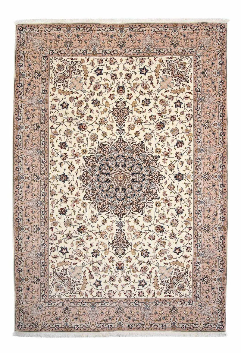 Tabriz - 50 Raj Teppe 202x306cm - Persisk teppe - beige