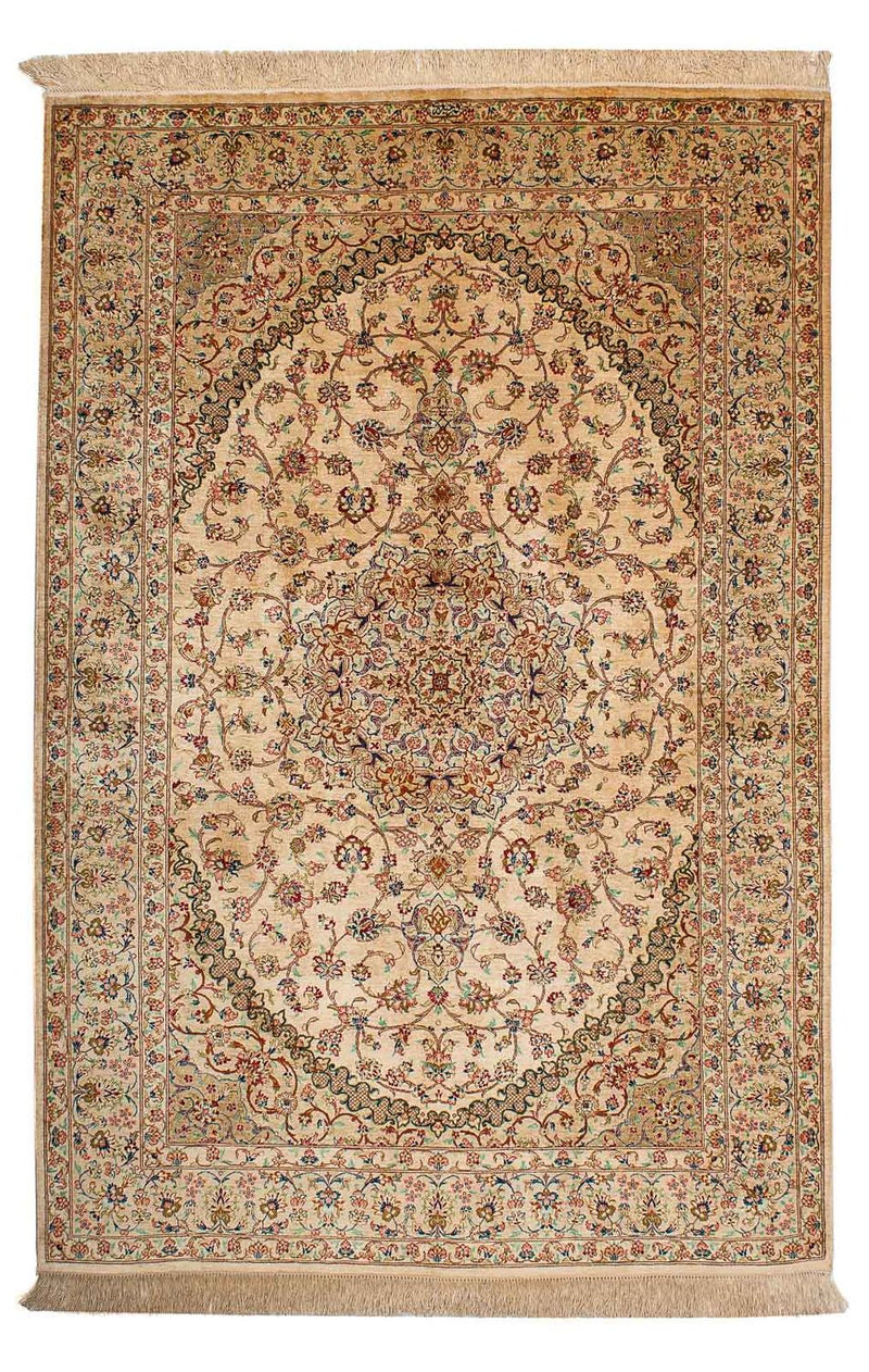 Qom Teppe 195x131cm - Persisk teppe