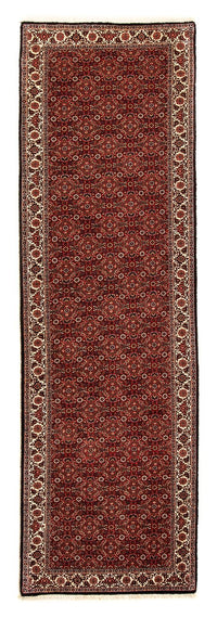 Løper Persisk teppe - Bijar - 304 x 86 cm - mørk rød – product image