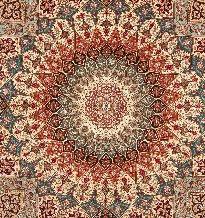 Tabriz - 50 Raj Teppe 254x204cm - Persisk teppe