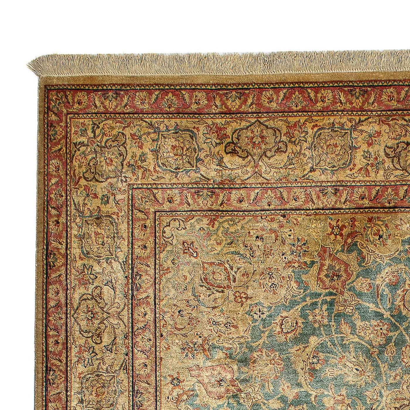 Qom silke Teppe 216x132cm - Persisk teppe