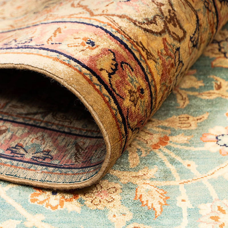 Qom silke Teppe 216x132cm - Persisk teppe