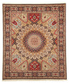 Tabriz - 50 Raj Teppe 205x246cm - Persisk teppe - Rektangulær / Flerfarget / 205 x 246 cm Rektangulær