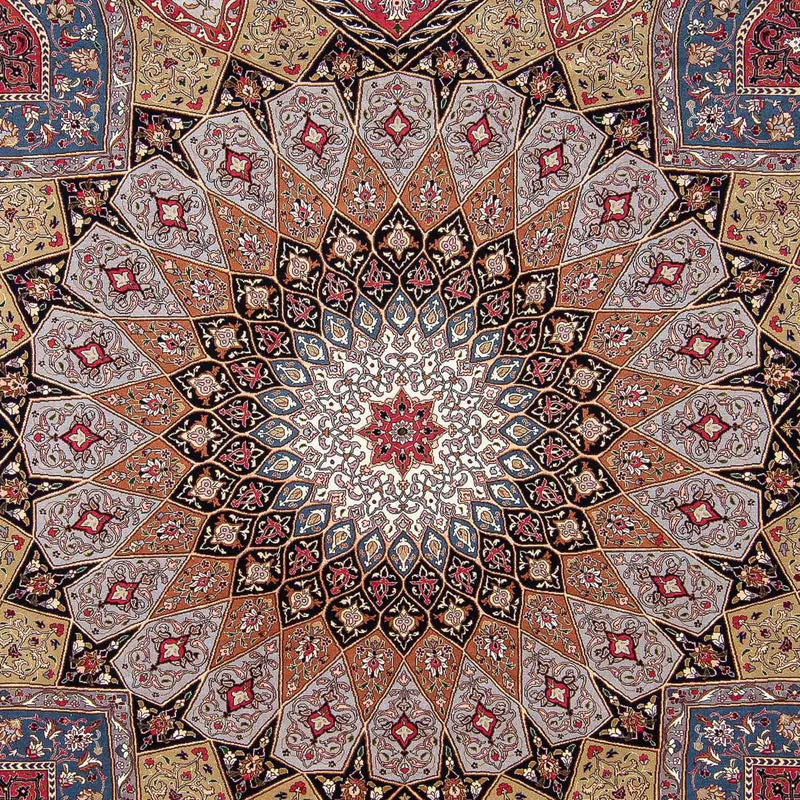 Tabriz - 50 Raj Teppe 303x254cm - Persisk teppe