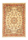 Tabriz - 50 Raj Teppe 102x148cm - Persisk teppe - Rektangulær / Beige / 102 x 148 cm Rektangulær