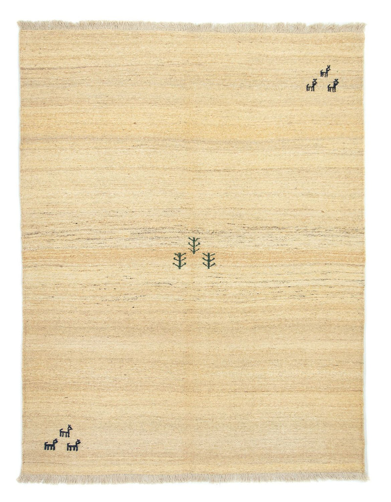 Persisk Gabbeh Teppe 204x156cm - Perserteppich Wollteppich