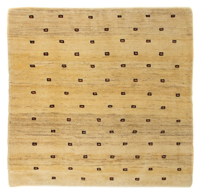 Persisk Gabbeh Teppe 102x100cm - Perserteppich Wollteppich