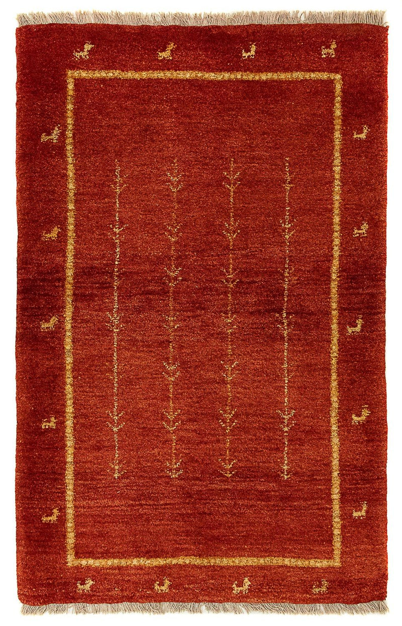 Persisk Gabbeh Teppe 133x84cm - Perserteppich Wollteppich