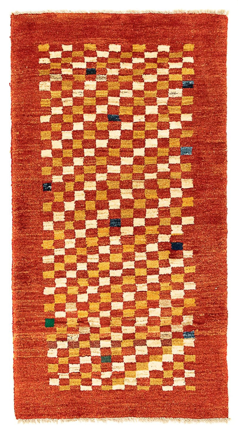 Persisk Gabbeh Teppe 140x72cm - Perserteppich Wollteppich