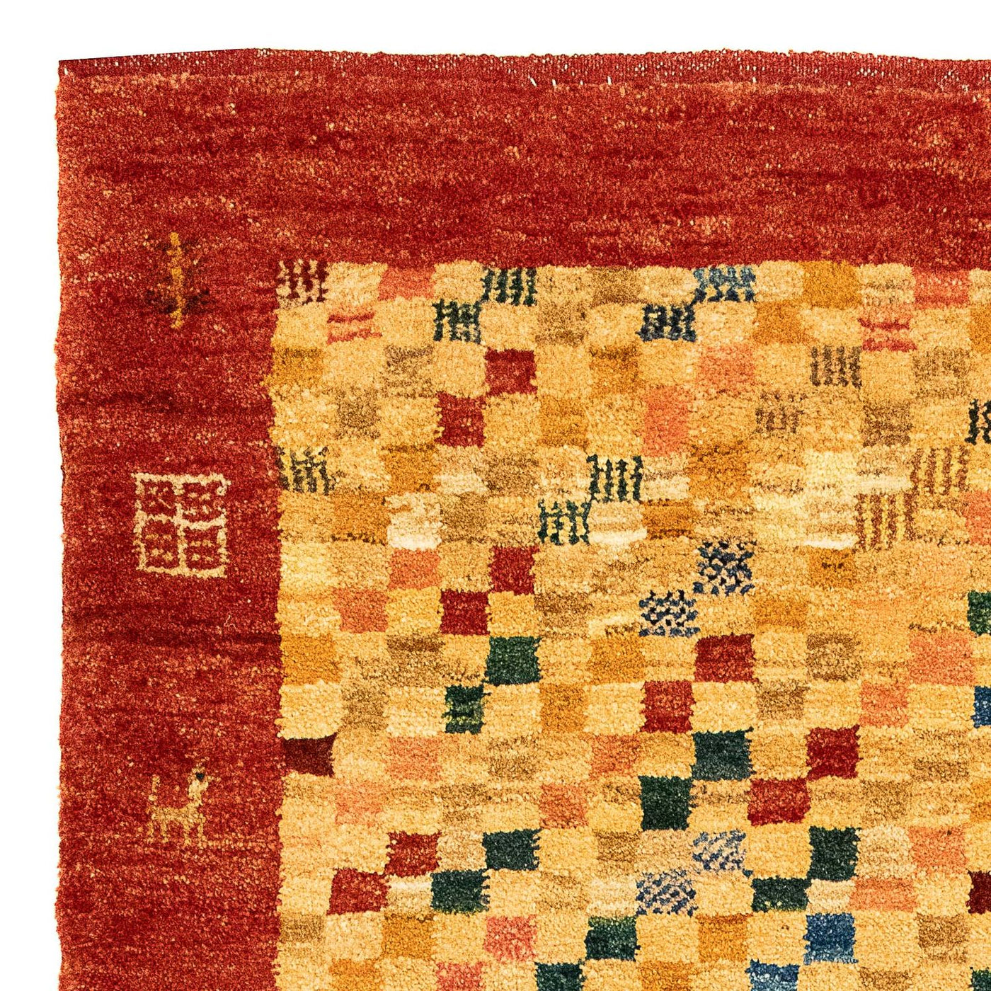 Persisk Gabbeh Teppe 139x78cm - Perserteppich Wollteppich