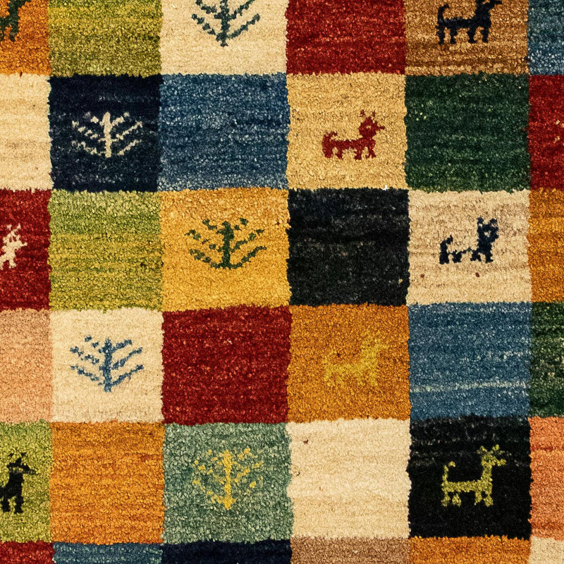 Persisk Gabbeh Teppe 136x72cm - Perserteppich Wollteppich