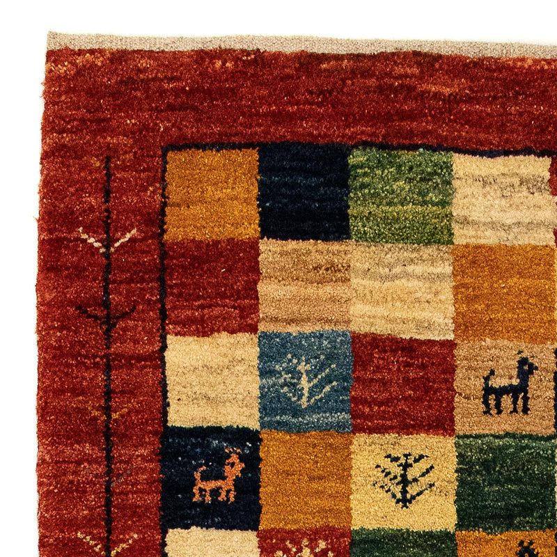 Persisk Gabbeh Teppe 136x72cm - Perserteppich Wollteppich