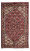 Bidjar - Zanjan Teppe 140x233cm - Persisk teppe - Rektangulær / Rød / 140 x 233 cm Rektangulær