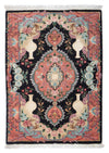Tabriz - 50 Raj Teppe 65x92cm - Persisk teppe - Rektangulær / Mørkeblå / 65 x 92 cm Rektangulær