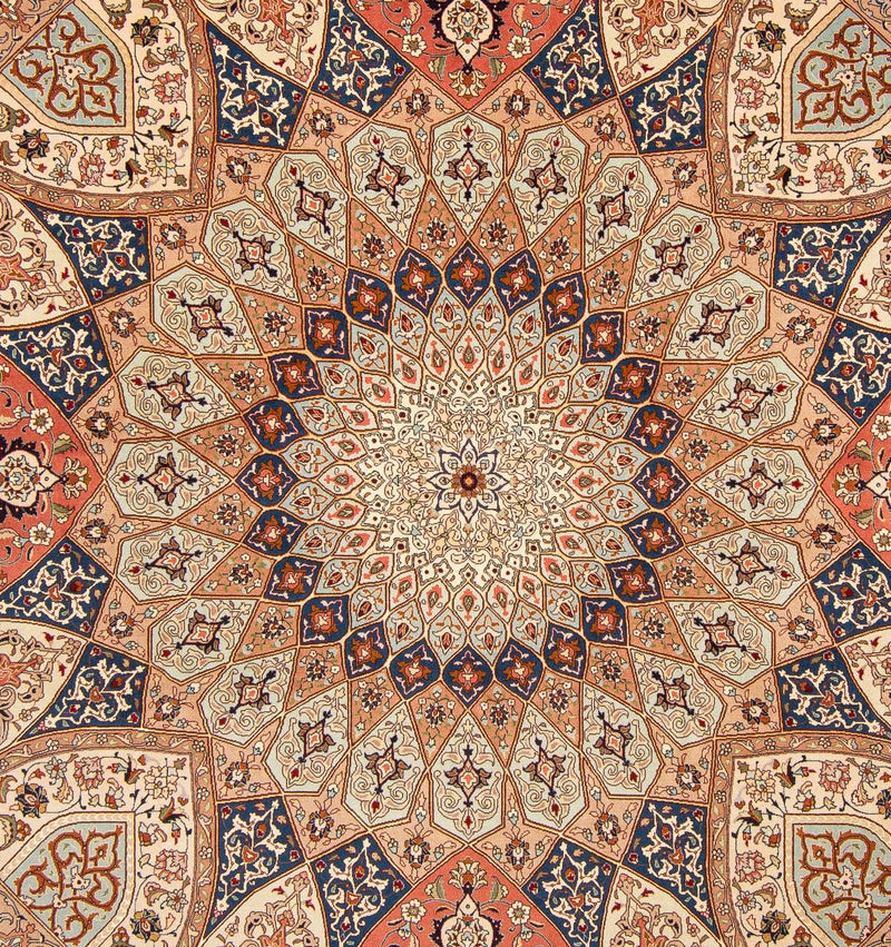 Tabriz - 50 Raj Teppe 253x250cm - Persisk teppe