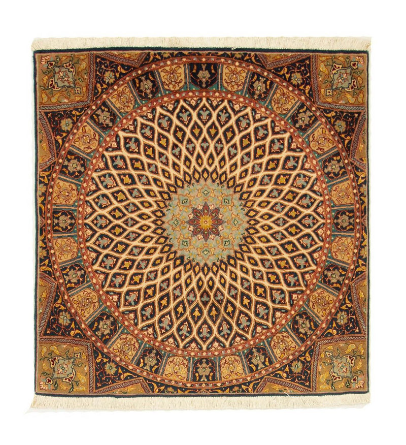 Tabriz - 50 Raj Teppe 100x100cm - Persisk teppe
