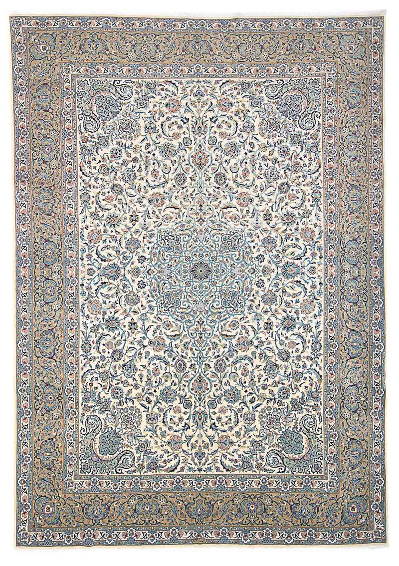 Persisk teppe - Keshan - 423 x 312 cm - beige