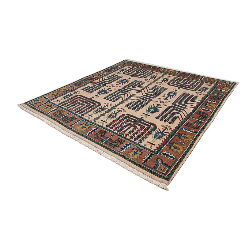 Loribaft Teppe 198x195cm - Perserteppich Wollteppich