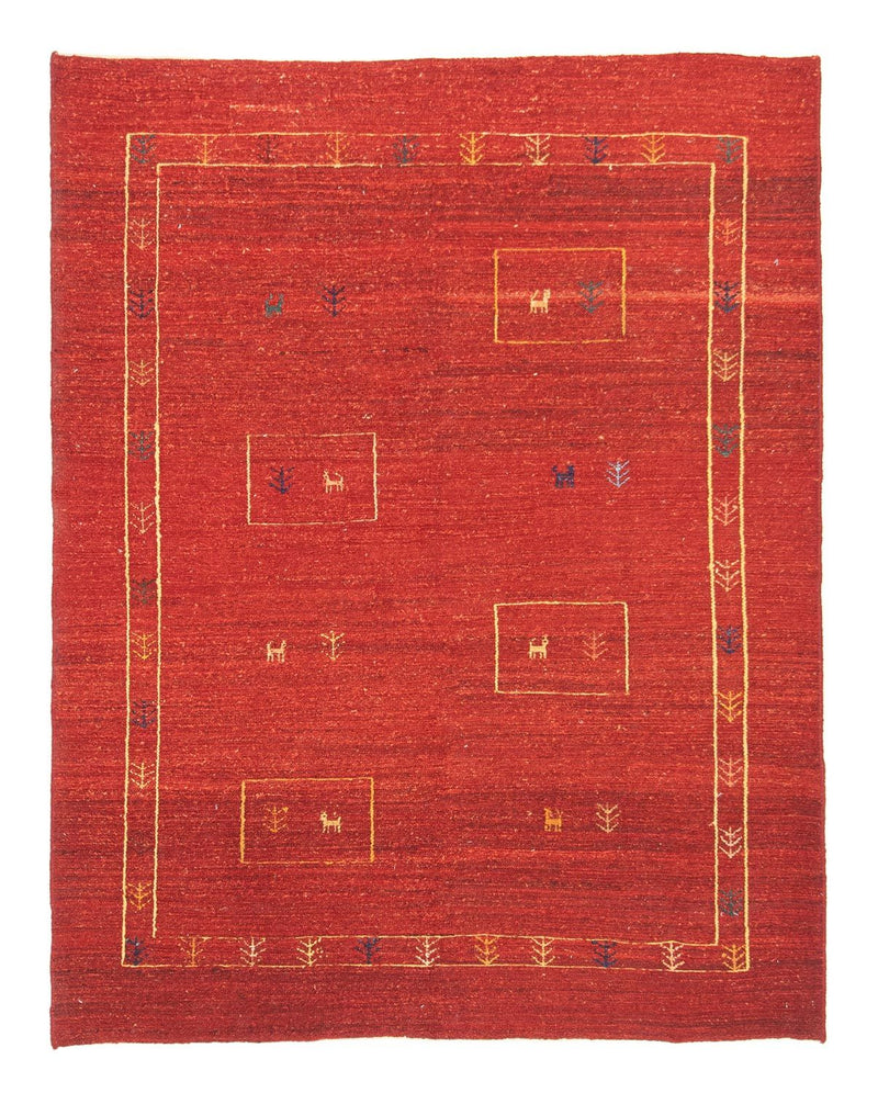 Persisk Gabbeh Teppe 190x150cm - Perserteppich Wollteppich