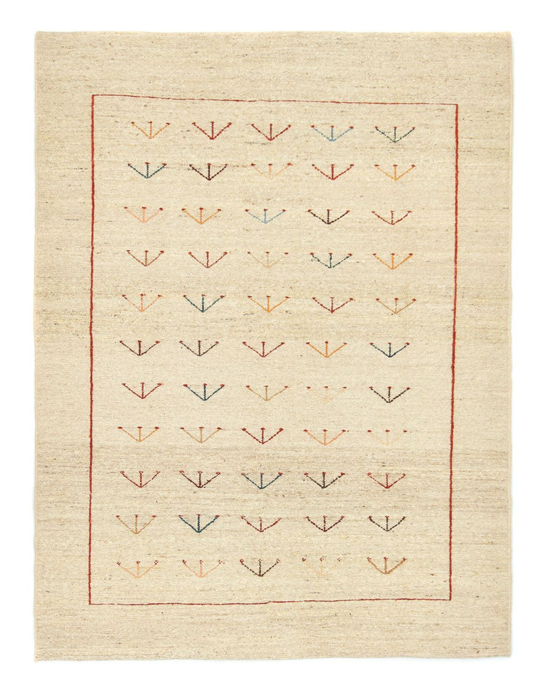 Persisk Gabbeh Teppe 144x195cm - Perserteppich Wollteppich