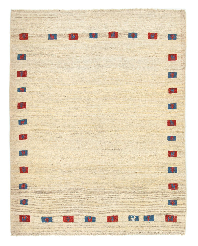 Persisk Gabbeh Teppe 196x156cm - Perserteppich Wollteppich